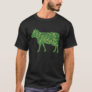 T-shirt Vache Shamrock C Fermier Saint Patrick's Day Irlan