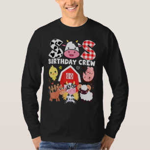T-shirt Vache Sis Anniversaire Crew Farm Thème Animaux Ann