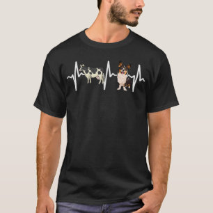 T-shirt Vache tacheté Cardigan Welsh Corgi Heartbeat Chien