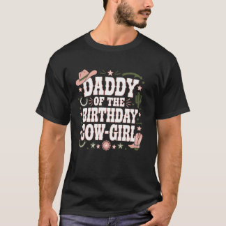 T-shirt Vacher de Fête Cowgirl Papa Western Country Rodeo