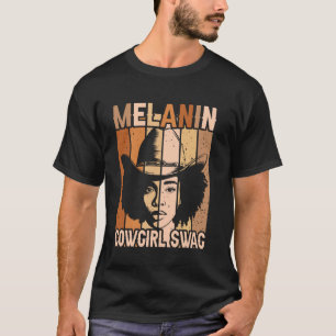 T-shirt Vachères Mélanine Africaines Mélanine Swag Blac