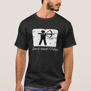 T-shirt Vaches Et Chaussures Tir À L'Arc Parodie De Chasse