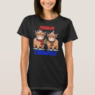 T-shirt Vaches moowy Christmas Highland
