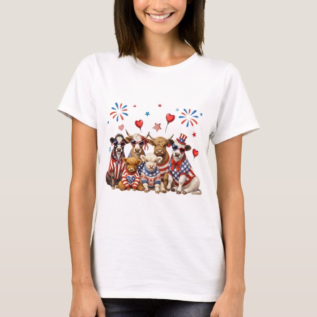T-shirt Vaches patriotiques (Devant)