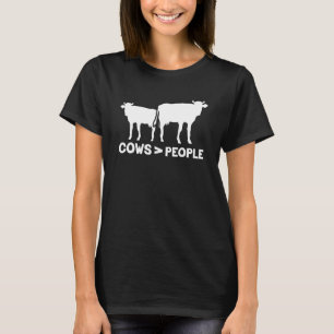 T-shirt Vaches Personnes Vache Animaux Ferme