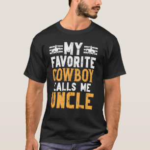 T-shirt Vachette Cow-boy préféré m'appelle Oncle Rodeo Onc
