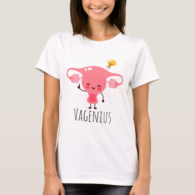 T-shirt Vagenius / Puns Uterus / Plaisanteries Uterus (Devant)