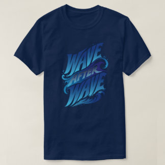 T-shirt Vague après Vague | Été Bleu Océan