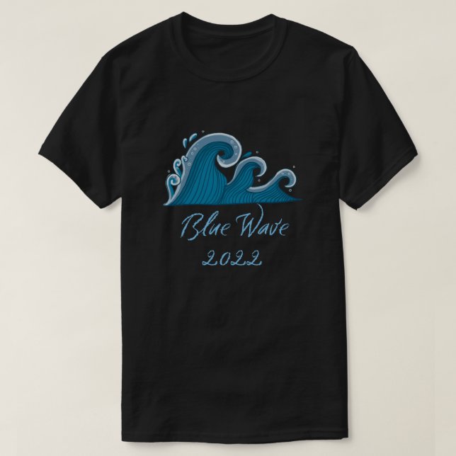 T-shirt Vague bleue 2022 (Design devant)