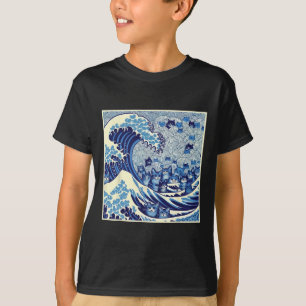 T-shirt Vague De Chats Pour Kamala Drôle Dame Chat