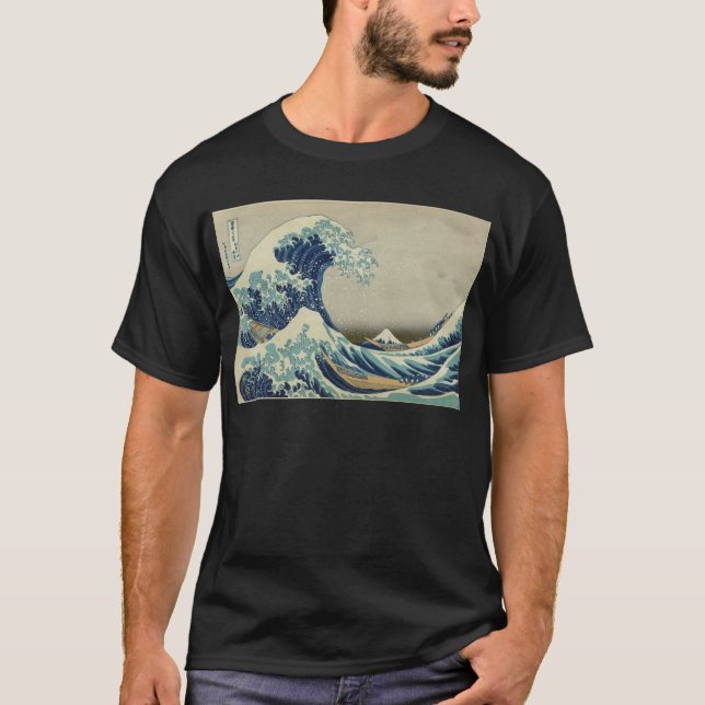 T-shirt Vague de Kanagawa par Katsushika Hokusai (Devant)