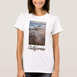 T-shirt Vague de rupture sur la plage, Californie