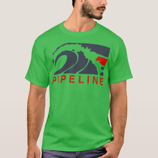 T-shirt Vague de surf du pipeline rétro