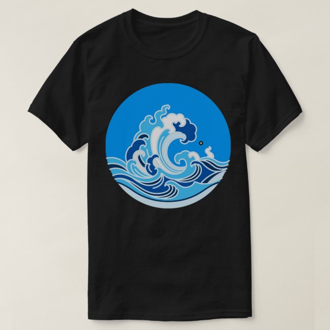T-shirt Vague de surf Océan (Design devant)