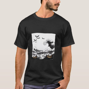 T-shirt Vague déplaisante par Hokusai Halloween Edition T