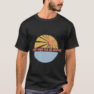 T-shirt Vague Efface Toutes Les Inquiétudes Rétro Soleil &