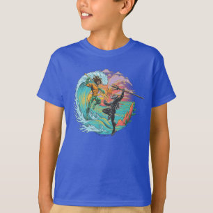 T-shirt Vague marémotrice Aquaman & Black Manta