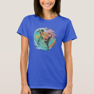 T-shirt Vague marémotrice Aquaman & Black Manta