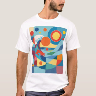 T-shirt Vague océane au lever du soleil