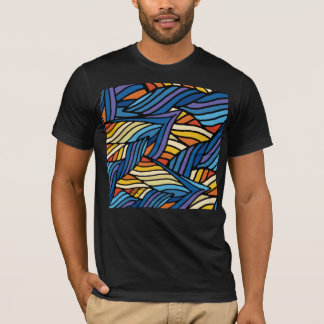T-shirt Vagues bleues