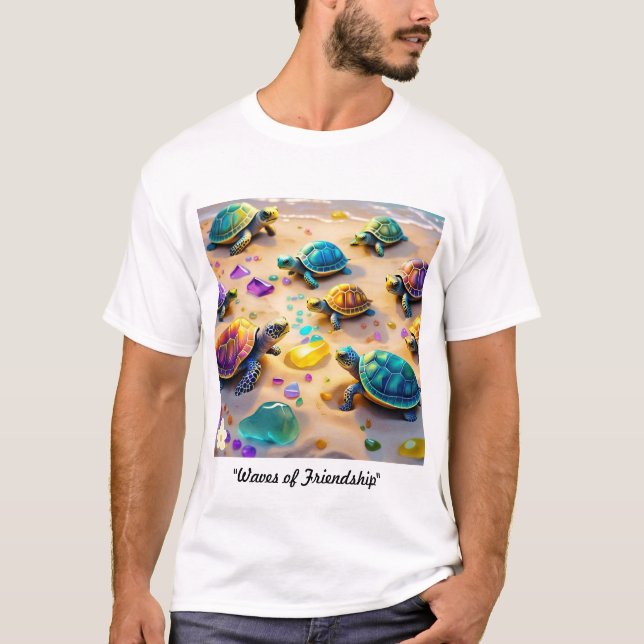 T-shirt "Vagues d'amitié" (Devant)