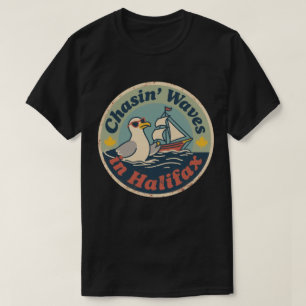 T-shirt Vagues de moules Retro Halifax