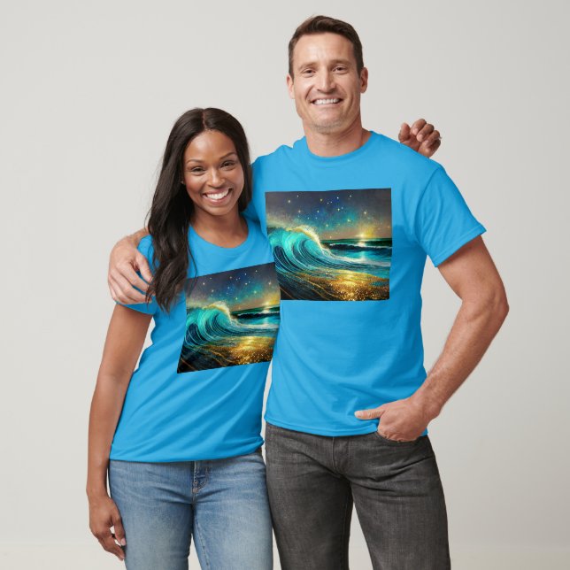 T-shirt Vagues océaniques clignantes (Unisexe)