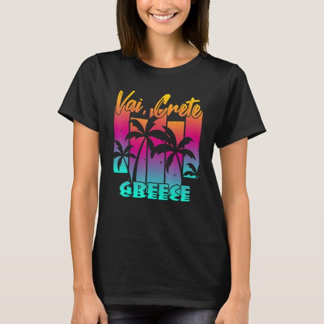 T-shirt Vai Crete Creece (Devant)