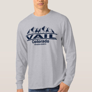 T-shirt Vail Colorado avec les montagnes Rocheuses