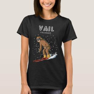 T-shirt Vail Colorado États-Unis Paresseux Ski