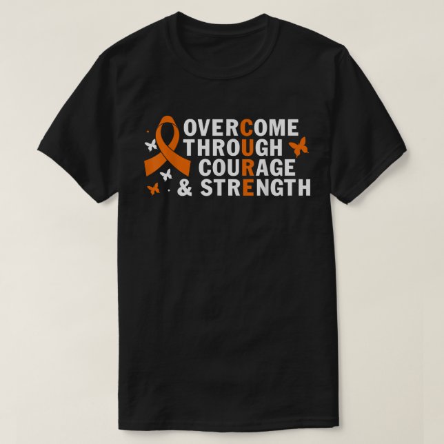 T-shirt vaincre le TDAH par le courage force ADHD a (Design devant)