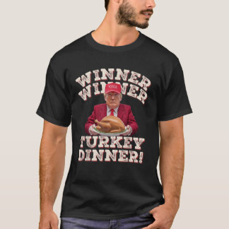 T-shirt Vainqueur de l'Humour drôle Dîner Turquie Thanksgi