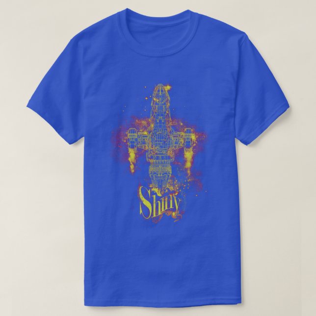 T-shirt vaisseau brillant (Design devant)