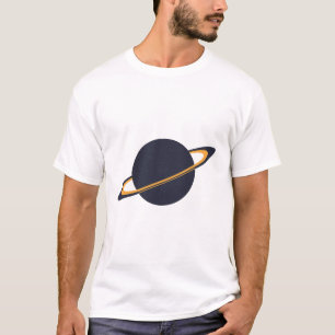 T-shirt Vaisseau Fusée Rétro en Orbite autour d'une Planèt