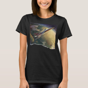 T-shirt Vaisseau spatial de science-fiction vintage Avion 