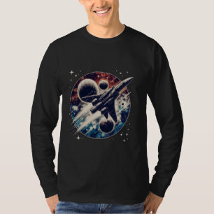 T-shirt Vaisseau spatial rétro de science-fiction Voyage s