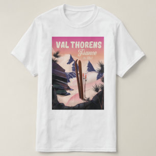 T-shirt Val Thorens, affiche de ski en France