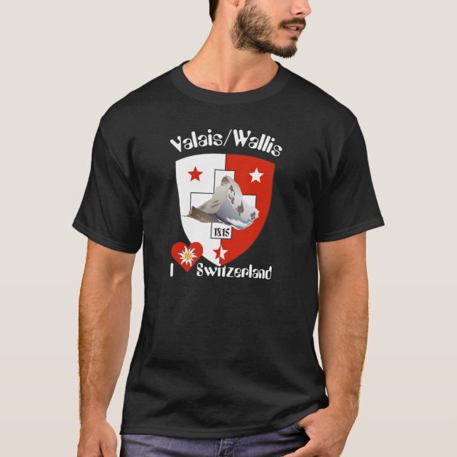 T-shirt Valais/Valais Schweiz-Suisse tee-shirt (Devant)