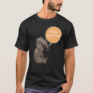 T-shirt Valentine Aimez-vous mignon bébé Elephant mème