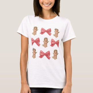 T-shirt Valentine Cupid Coquette Pink