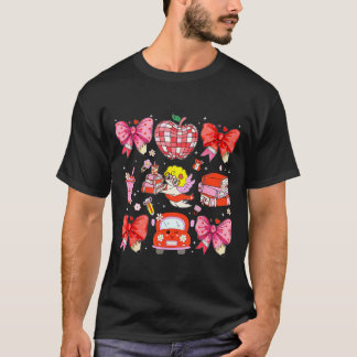 T-shirt Valentine Cupidon Coquette Rose Ruban Apple Livres