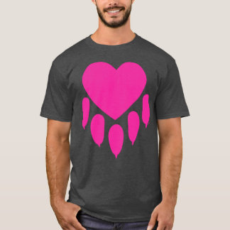 T-shirt Valentine Heart Paw Down