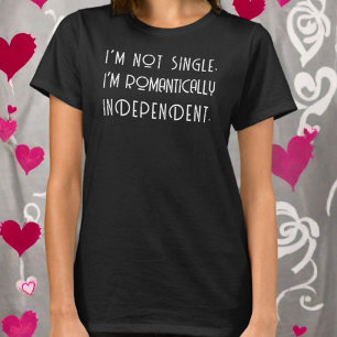 T-shirt Valentine’s Day single drôle citation monogramme d