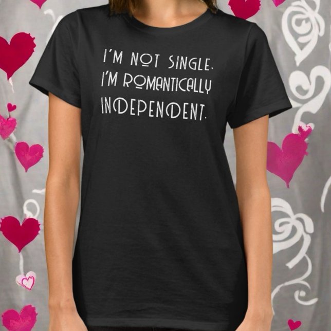 T-shirt Valentine’s Day single drôle citation monogramme d (Créateur téléchargé)