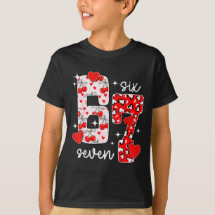 T-shirt Valentine Six Seven Drôle 67 Mème Gen Alpha Argot
