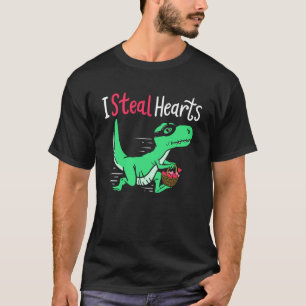 T-shirt Valentine Vêtements Dinosaure pour lui Je vole Coe