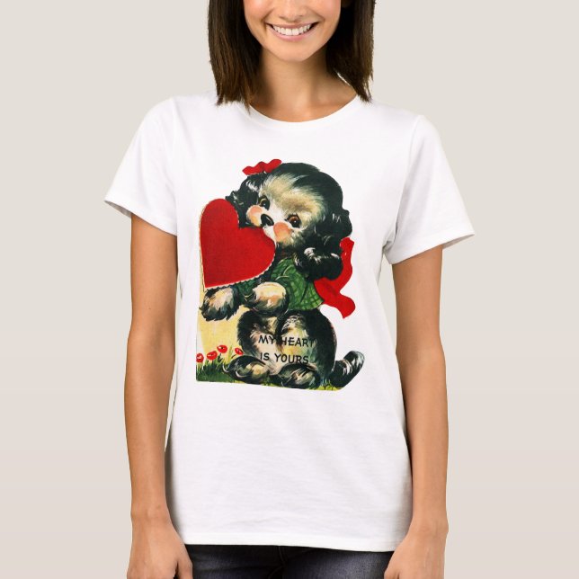 T-shirt Valentine vintage (Devant)