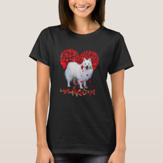 T-shirt Valentines American Eskimo Heart Dog Dad Dog Mom P