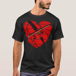 T-shirt Valentines Cello Celliste Mariage musicien