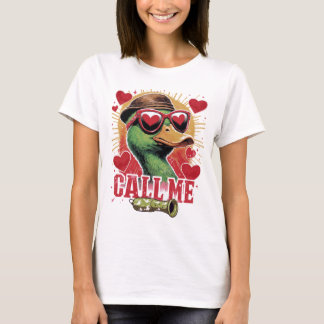 T-shirt Valentines Chasse au Canard, Design pour chasseur